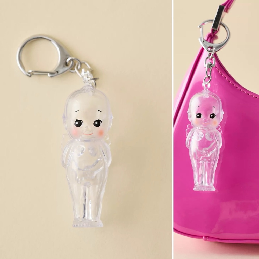 Smoko Kewpie® Clear Figural Keychain NEW WITH TAGS NWT
